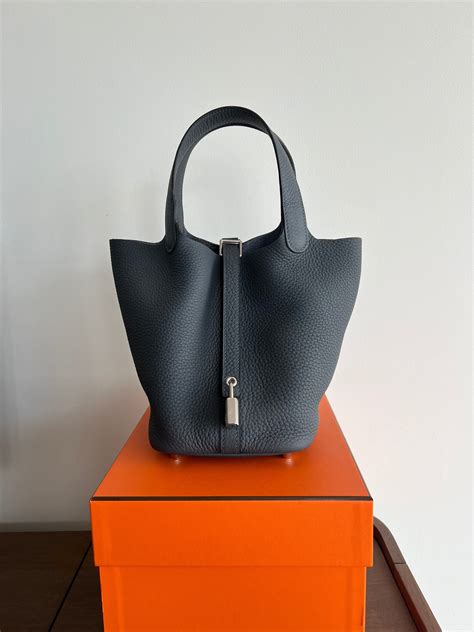 hermes picotin gris misty|jaune milton Hermes.